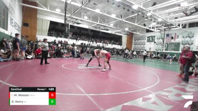190 lbs Semifinal - Manu Wesson, Highland vs Dylan Henry, San Clemente