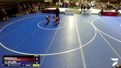 67 lbs Champ. Round 1 - Brendon Lo, Del Norte Wrestling Inc. vs Mj Spillner, USA Gold Wrestling Club