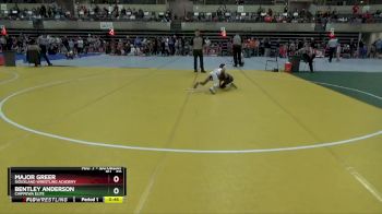 50 lbs Quarterfinal - Major Greer, Siouxland Wrestling Academy vs Bentley Anderson, Chippewa Elite