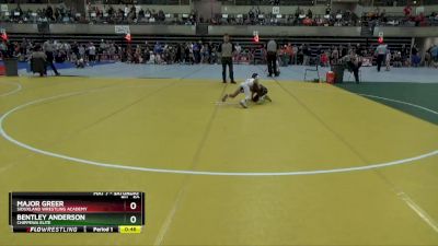 50 lbs Quarterfinal - Major Greer, Siouxland Wrestling Academy vs Bentley Anderson, Chippewa Elite