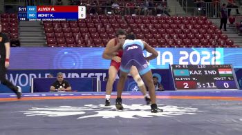 61 kg 1/4 Final - Maiis Aliyev, Kazakhstan vs Kumar Mohit, India