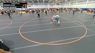 157 lbs Cons. Round 3 - Michael Dickinson, All American TC vs Benjamin Jacobs, Unattached