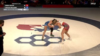 125 lbs 1st Place Match - Emma Bacon, PA vs Cecilia Williams, MI