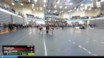 107G Quarterfinal - Xoey Zollinger, Skyline Girls vs Taylor Call, Hillcrest Girls