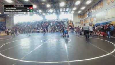 106 lbs Cons. Round 2 - Owen Covey, Windermere / Claw Wrestling vs Damian Legorburo, Christopher Columbus High School