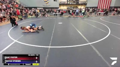119 lbs Semifinal - Isaac Foster, WI vs Tristan Stoeser, SD