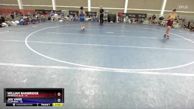 106 lbs Placement Matches (8 Team) - William Bainbridge, Minnesota Blue vs Jax Vang, California