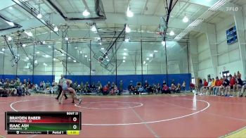 120 lbs Semis & Wb (16 Team) - Brayden Raber, Maconaquah vs Isaac Ash, Monrovia