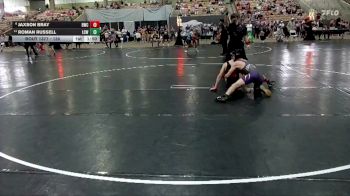 130 lbs Cons. Round 1 - Roman Russell, Lawrence County Wrestling vs Jaxson Bray, Blackman Wrestling Club