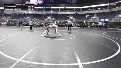 115.6-125.6 lbs Final - Jayden Jones, Nebraska Wrestling Academy vs Savannah Bratten, Rogue Warrior Wrestling