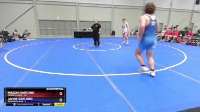 190 lbs Quarters & 1st Wb (16 Team) - Mason Hartung, Pennsylvania vs Jacob Gaylord, Arkansas Blue