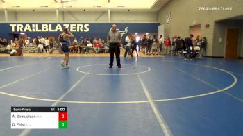 132 lbs Semifinal - Alec Samuelson, Olathe North vs Danny Feist, St James Academy