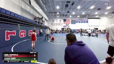 71 lbs Quarterfinal - Abel VonWald, Douglas WC vs Kyson Kirby, Glenrock Wrestling Club