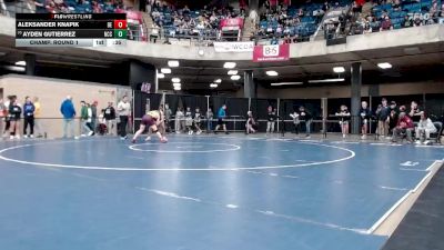 165 lbs Champ. Round 1 - Ayden Gutierrez, Newman Central Catholic vs Aleksander Knapik, Unattached