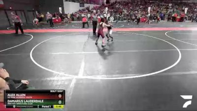 95 lbs Cons. Round 3 - Damarius Lauderdale, Red Hot Wrestling Club vs Alex Allen, De Pere Redbirds Youth