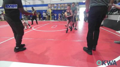 61 lbs Round Of 16 - Emily Robison, Skiatook Youth Wrestling vs Liam Garrett, Tulsa Blue T Panthers