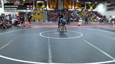 105-110 lbs Round 1 - Delilah Sanchez, TOPANGA/BTSLA vs Aleyna Flores, Downey