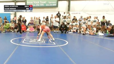 50 lbs Rr Rnd 7 - Emma Acampora, Okie Girls - W vs Lillee Denson, Michigan Wrestling Academy - W