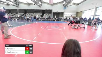 76 lbs Rr Rnd 5 - Alex Konopka, Fair Lawn vs Tyler San Souci, CT WhaleK3