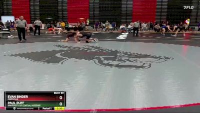 133 lbs Quarterfinal - Evan Binder, Maryville vs Paul Ruff, University Of Central Missouri