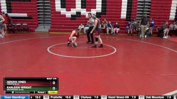 138 lbs Cons. Semi - Aenaya Vines, Thompson HS vs Karleigh Wright, Brookwood Jr-Sr