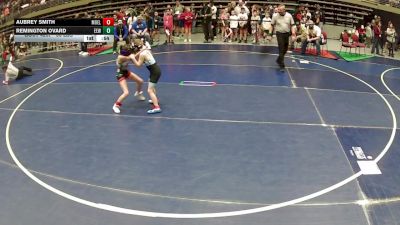 56 lbs Cons. Sub-semis - Remington Ovard, Evanston Elite Wrestling vs Aubrey Smith, Montrose Elite