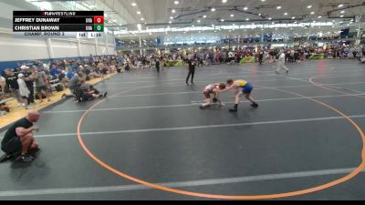 126 lbs Champ. Round 2 - Christian Brown, Unattached vs Jeffrey Dunaway, Unattached