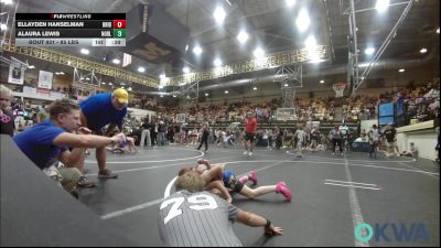 85 lbs Rr Rnd 3 - Ellayden Hanselman, Bridge Creek vs Callie Dieker, ARDMORE TAKEDOWN CLUB