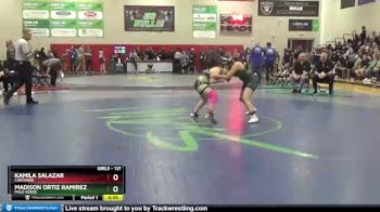 121 lbs Cons. Round 1 - Madison Ortiz Ramirez, Palo Verde vs Kamila Salazar, Cheyenne