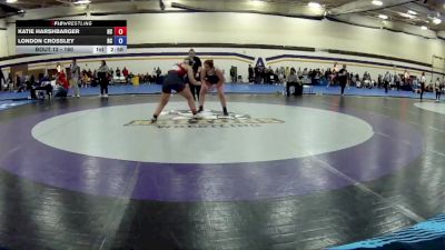 160 lbs Champ. Round 1 - London Crossley, Rochester Christian vs Katie Harshbarger, Hiram College