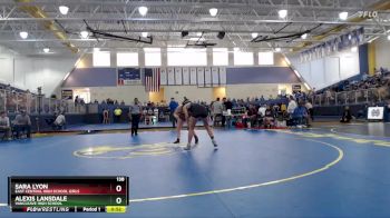 138 lbs Cons. Round 2 - Sara Lyon, East Central High School Girls vs Alexis Lansdale, Vancleave High School