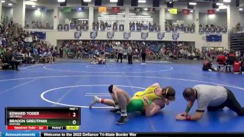 157 lbs Cons. Round 3 - Bradon Greutman, Eastside vs Edward Yoder, ARCHBOLD