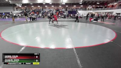 184 lbs Quarterfinal - Jameel Coles, Grand View (Iowa) vs Zahquel Davis, Brewton-Parker (GA)