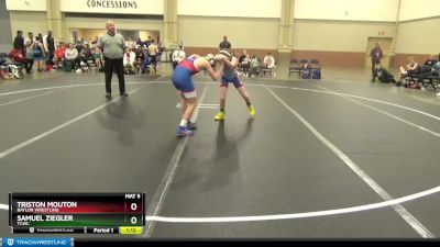 92 lbs Round 3 - Samuel Ziegler, TCWC vs Triston Mouton, Baylor Wrestling