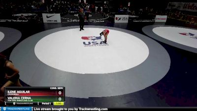 65 lbs Cons. Semi - Ilene Aguilar, California vs Valeria Cerna, Top Dog Wrestling Club