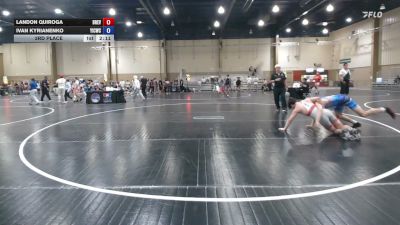 150 lbs 3rd Place - Landon Quiroga, Brevard FCA vs Ivan Kyrianenko, Youth Impact Center Wrestling Club
