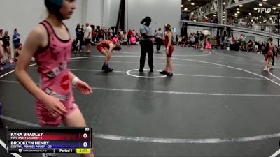 90 lbs Round 3 (8 Team) - Kyra Bradley, FIWC Sassy Lassies vs Brooklyn Henry, Central Pennies Power