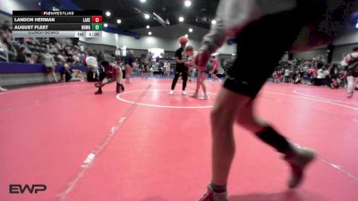 126 lbs Consolation - Landon Herman, Lakeside Hot Springs AR vs August Fleet, North Desoto Wrestling Academy