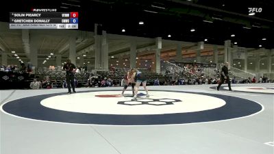 Senior Women Freestyle FS - 68 lbs Quarters - Solin Piearcy, USOPTC/ Titan Mercury Wrestling Club (TMWC) vs Gretchen Donally, Colorado Mesa Wrestling Club