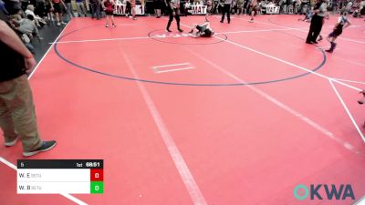 70 lbs Consi Of 4 - Tate Hutchison, Woodland Wrestling Club vs Jett Hanson, Cowboy Wrestling Club