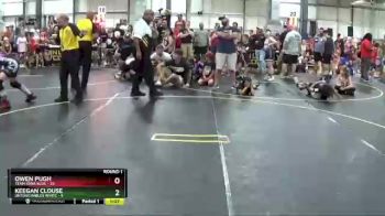 117 lbs Round 1 (6 Team) - Keegan Clouse, Untouchables White vs Owen Pugh, Team Iowa Blue