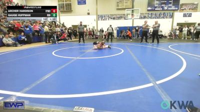 61 lbs Rr Rnd 1 - Archer Hardison, Verdigris Youth Wrestling vs Gauge Huffman, Vinita Kids Wrestling