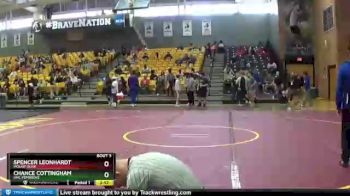 141 lbs Champ. Round 1 - Spencer Leonhardt, Mount Olive vs Chance Cottingham, UNC Pembroke