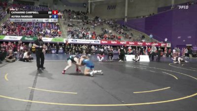 124 lbs Semis & 3rd Wb (16 Team) - Catharine Campbell, Grand View vs Alyssa Randles, University Of Providence