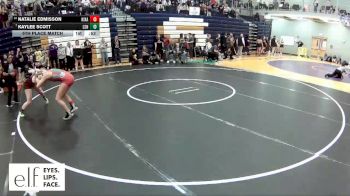 155 lbs. 5th Place Match - Natalie Edmisson, Nixa vs Kaylee Scott, Lee`s Summit North