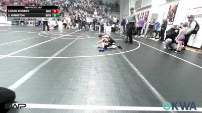 49 lbs Consi Of 8 #2 - Logan Rosiere, Keystone Kids Wrestling Club vs JJ Johnston, Mannford Pirate Youth Wrestling