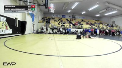 100 lbs Final - Tybee Smith, Bentonville Girls vs Kathy Lara Hernandez, Broken Arrow Girls HS