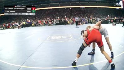 D2-113 lbs Quarterfinal - Tim Hanna, North Branch HS vs Sawyer Stephenson, Vicksburg HS