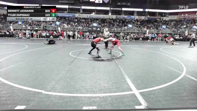 108 lbs Round Of 16 - Bennett Leonards, Rayne Wrestling Club vs Tyler Dupignac, Lathrop Youth
