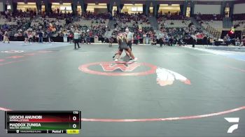 170 lbs Semifinal - Ugochi Anunobi, Randallstown vs Maddox Zuniga, Walter Johnson